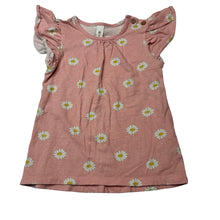 Load image into Gallery viewer, Girls Dymples, soft feel stretchy floral top, FUC, size 2,  