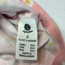 Load image into Gallery viewer, Girls Dymples, soft feel stretchy floral top, FUC, size 2,  