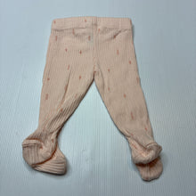 Load image into Gallery viewer, Girls Anko, ribbed cotton footed leggings / bottoms, EUC, size 00000,  