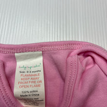 Load image into Gallery viewer, Girls Baby Cupcakes, pink soft cotton bodysuit / romper, EUC, size 000,  
