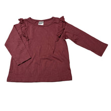 Load image into Gallery viewer, Girls Anko, broderie trim cotton long sleeve top, EUC, size 0,  