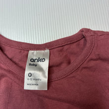Load image into Gallery viewer, Girls Anko, broderie trim cotton long sleeve top, EUC, size 0,  