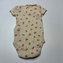 Load image into Gallery viewer, Girls Carters, floral cotton bodysuit / romper, EUC, size 000,  