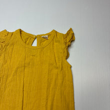 Load image into Gallery viewer, Girls yellow, lightweight cotton romper, GUC, size 00,  