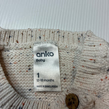 Load image into Gallery viewer, Unisex Anko, knitted cotton sweater / jumper, GUC, size 1,  