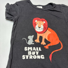Load image into Gallery viewer, Unisex Bonds, grey stretchy romper, lion &amp; mouse, EUC, size 00,  
