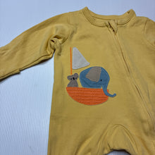 Load image into Gallery viewer, Unisex M&amp;S, cotton zip coverall / romper, EUC, size 0000,  