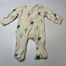 Load image into Gallery viewer, Unisex M&amp;S, Beatrix Potter Peter Rabbit cotton zip coverall / romper, EUC, size 00000,  