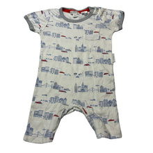 Load image into Gallery viewer, Boys purebay, lightweight organic cotton romper, GUC, size 0,  