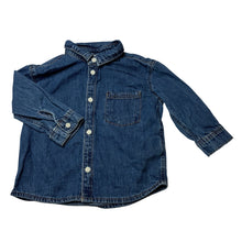 Load image into Gallery viewer, Unisex H&amp;M, lightweight denim long sleeve shirt, GUC, size 1,  