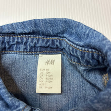 Load image into Gallery viewer, Unisex H&amp;M, lightweight denim long sleeve shirt, GUC, size 1,  
