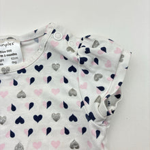 Load image into Gallery viewer, Girls Dymples, stretchy tee / top, hearts, GUC, size 000,  