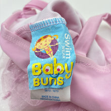 Load image into Gallery viewer, Girls Baby Buns, pink swim one-piece, GUC, size 1-2,  