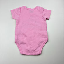 Load image into Gallery viewer, Girls pink, cotton bodysuit / romper, GUC, size 6 months,  
