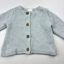 Load image into Gallery viewer, Unisex Target, grey knitted cotton cardigan, GUC, size 0000,  