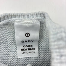 Load image into Gallery viewer, Unisex Target, grey knitted cotton cardigan, GUC, size 0000,  