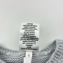 Load image into Gallery viewer, Unisex Target, grey knitted cotton cardigan, GUC, size 0000,  