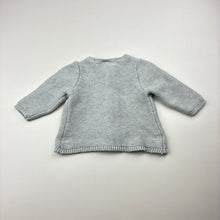 Load image into Gallery viewer, Unisex Target, grey knitted cotton cardigan, GUC, size 0000,  