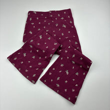 Load image into Gallery viewer, Girls Mango, floral flared leggings, Inside leg: 36cm, EUC, size 3,  