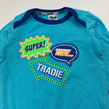Load image into Gallery viewer, Boys TRADIE baby, stretchy bodysuit / romper, GUC, size 00,  