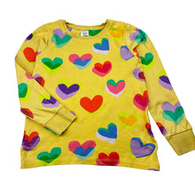 Load image into Gallery viewer, Girls Next, cotton long sleeve pyjama top, hearts, FUC, size 7,  