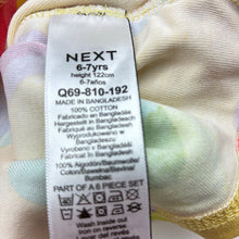 Load image into Gallery viewer, Girls Next, cotton long sleeve pyjama top, hearts, FUC, size 7,  