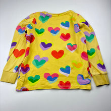 Load image into Gallery viewer, Girls Next, cotton long sleeve pyjama top, hearts, FUC, size 7,  