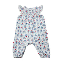 Load image into Gallery viewer, Girls Marquise, lightweight floral cotton romper, FUC, size 000,  