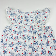 Load image into Gallery viewer, Girls Marquise, lightweight floral cotton romper, FUC, size 000,  