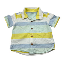 Load image into Gallery viewer, Boys Anko, striped cotton short sleeve shirt, GUC, size 1,  