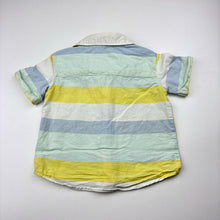Load image into Gallery viewer, Boys Anko, striped cotton short sleeve shirt, GUC, size 1,  
