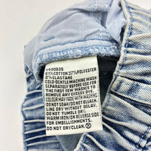 Load image into Gallery viewer, Unisex Breakers, blue stretch denim shorts, elasticated, GUC, size 1,  