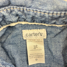 Load image into Gallery viewer, Boys Carters, lightweight cotton long sleeve shirt, marks back left sleeve, FUC, size 3,  