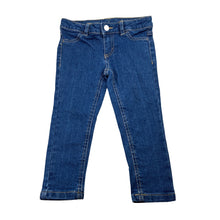 Load image into Gallery viewer, Girls Target, blue stretch denim jeans, adjustable, Inside leg: 32cm, EUC, size 2,  