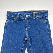 Load image into Gallery viewer, Girls Target, blue stretch denim jeans, adjustable, Inside leg: 32cm, EUC, size 2,  