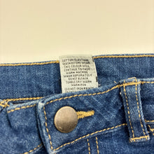 Load image into Gallery viewer, Girls Target, blue stretch denim jeans, adjustable, Inside leg: 32cm, EUC, size 2,  
