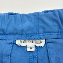 Load image into Gallery viewer, Boys Milkshake, blue cotton shorts, adjustable, FUC, size 8,  