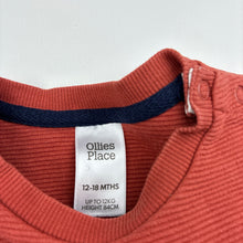 Load image into Gallery viewer, Boys Ollie's Place, fleece lined sweater / jumper, small marks, FUC, size 1,  