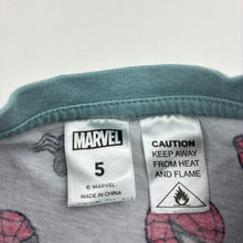 Load image into Gallery viewer, Boys Marvel, Spiderman cotton pyjama tee / top, FUC, size 5,  