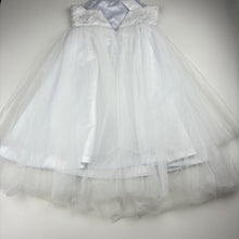 Load image into Gallery viewer, Girls JJs HOUSE, white formal /flower girl dress, NEW, size 5, L: 78cm