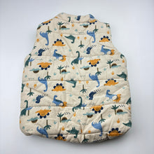 Load image into Gallery viewer, Unisex Anko, wadded cordury cotton vest, dinosaurs, EUC, size 2,  