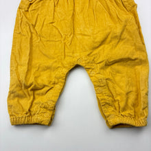 Load image into Gallery viewer, Girls Baby Berry, yellow corduroy cotton overalls, GUC, size 0,  