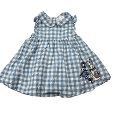 Load image into Gallery viewer, Girls Beatrix Potter, Peter Rabbit lined cotton dress, GUC, size 0, L: 38cm