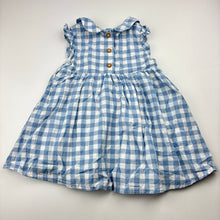 Load image into Gallery viewer, Girls Beatrix Potter, Peter Rabbit lined cotton dress, GUC, size 0, L: 38cm