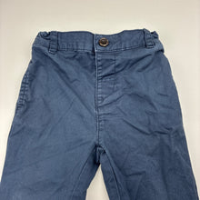 Load image into Gallery viewer, Boys Target, stretch cotton chino pants, adjustable, Inside leg: 27cm, GUC, size 1,  