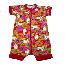 Load image into Gallery viewer, Girls Bonds, zip wondersuit / zippy / romper, rabbits, EUC, size 3,  