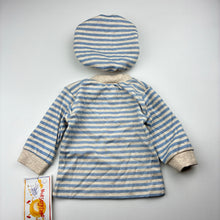 Load image into Gallery viewer, Boys NURSERY LAND, fleece lined cotton long sleeve top &amp; matching hat, NEW, size 00,  