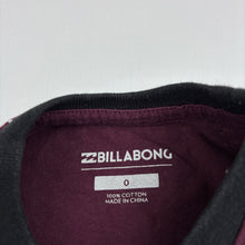 Load image into Gallery viewer, Boys BILLABONG, cotton long sleeve tee / top, GUC, size 0,  