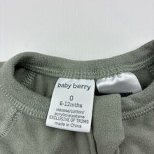 Load image into Gallery viewer, Unisex Baby Berry, soft feel zip coverall / romper, GUC, size 0,  