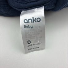 Load image into Gallery viewer, Unisex Anko, navy quilted zip hoodie sweater, EUC, size 0,  